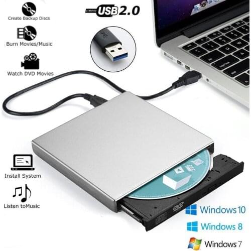 Universal USB 2.0 Dvd Drive USB External CD-RW DVD/CD Recorder Player Optical Drive for Macbook Laptop Computer Pc Windows7/8