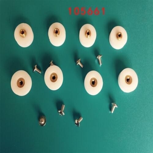 Shower room concave wheel small hanging round grooved wheel stainless steel screw glass door concave wheel