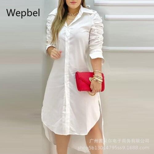 Модные платья-рубашки Wepbel China At AliExpress