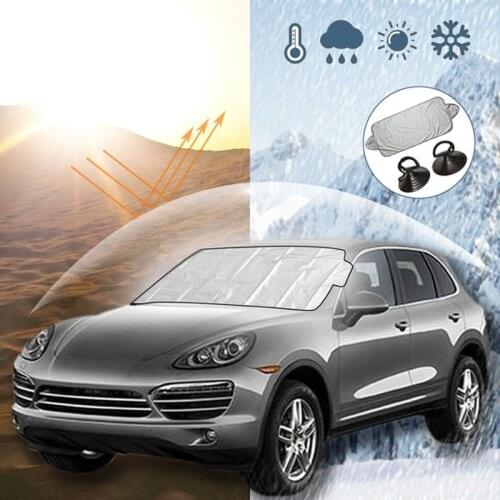 Prevent Snow Ice Sun Shade Dust Frost Freezing Car Windshield Cover Protector Car Front Guard Cover Frost Cover Snow Cover Cloth