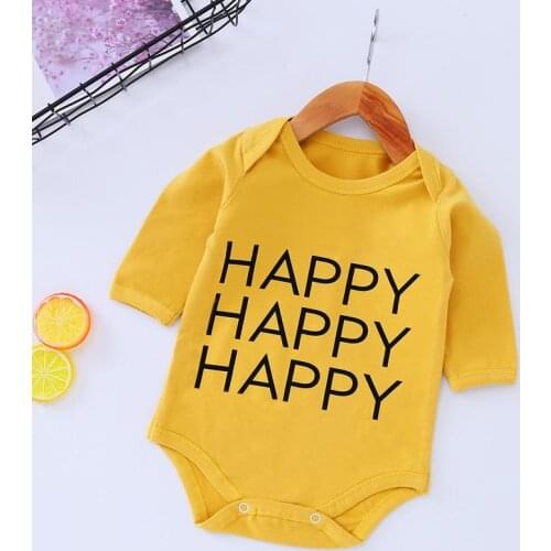 ZWF299 Baby Spring Autumn Clothing 0-24M Toddler Baby Kid Girl Boy Ribbed Rompers Solid Long Sleeve Jumpsuit Outfit Clothes