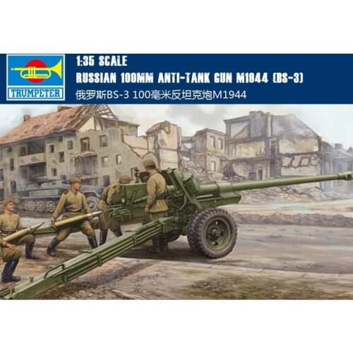 Trumpet 02331 1:35 anti tank gun of BS-3 100mm in World War II Assembly model