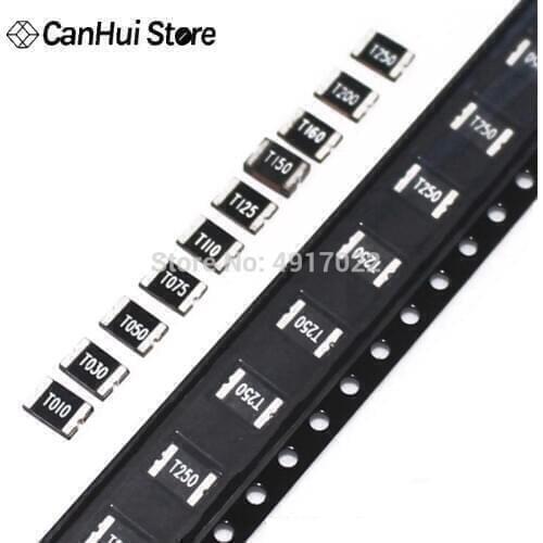 50PCS 1812 1A PPTC SMD 6V 8V 16V 24V 48V 60V SMT SMD Resettable Fuse PPTC PolySwitch Self-Recovery Fuses 1812L Recoverable Fuse