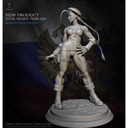 75MM Resin model kits figure beauty colorless and self-assembled TD-2384