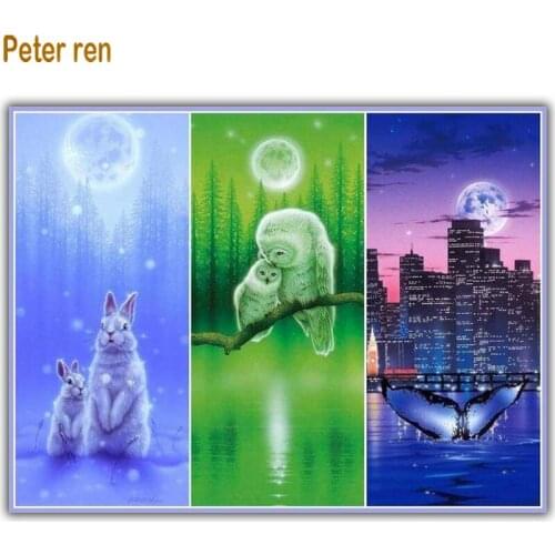 Peter ren Diamond painting cross stitch Craft Square\Round mosaic Rhinestone Full embroidery Home Decor Triple combination image