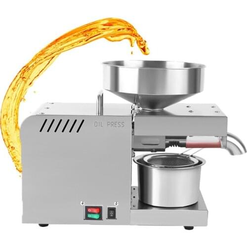 Automatic Oil Press Machine Presser Stainless Steel Oil Extractor Expeller Machine Sesame Peanut Oil Presser 110/220V