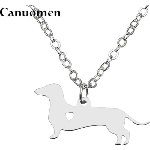 Canuomen Bedlington Terrier Pendant with Love Heart Stainless Steel Animals Necklaces Pet Dogs for Men and Women Charm Jewelry