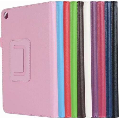 30PCS/Lot Litchi Stand PU Cover For Xiaomi Mipad 4 8.0'' Mi Pad 4 8 Folio Flip Case Protectors Tablet