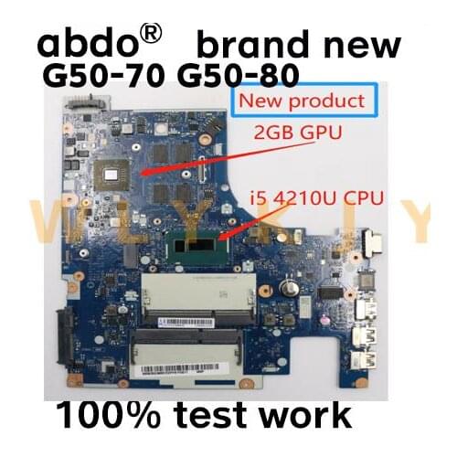 For Lenovo G50-70 G50-75 G50-80 G50-45 laptop motherboard NM-A271 NM-A361 motherboard with i5 4210U CPU 2GB GPU tested 100% work
