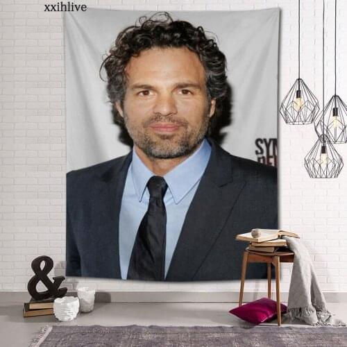 Famous Actors Alan Ruffalo Tapestry Customizable Bohemian Wall Hanging Room Carpet HD Tapestries Art Home Decoration Accessories