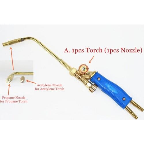 H01-6 Welding Torch Gas Acetylene Propane Liquefied Gas Heating Torch Repair For Air Conditioning Copper Aluminum Pipe Welding