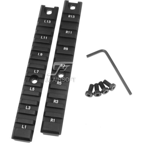 JJ Airsoft G36 CNC Machined Picatinny Rail Set Long Type (2PCS) G36 Rail System