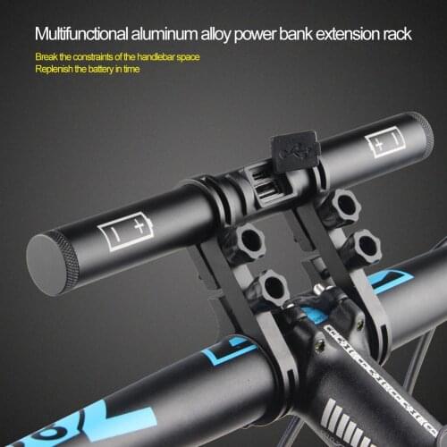 Bike Handlebar Extender Bracket Charging Extension Rack Bicycle Extension Frame Aluminium Alloy Bike Lamp Support Rack Cycling