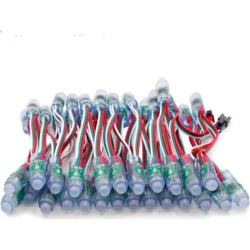 LED WS2811 50 PCS LED full-color pixel DC5V 12 mm module IP68 waterproof lights advertising