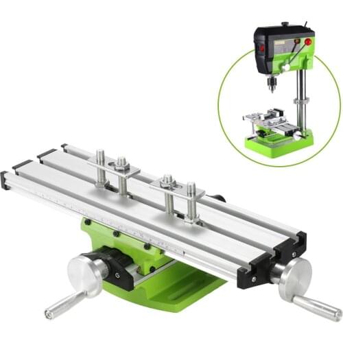 Hot Mini Compound Bench Drilling Slide Table Worktable Milling Working Cross Table Milling Vise Machine for Bench Drill Stand