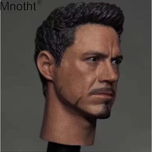 Mnotht 1:6 Male Soldier Movies Head Sculpt Model Resin Western Animiation Toni Head Carving Toys Action Figures Accessories m3