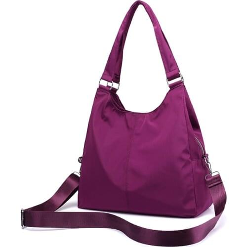 FashionHigh Quality Nylon Waterproof Shoulder Bag for Women 2021 Casual Wear-resistant Big Tote Messenger Travel Bags Handbags