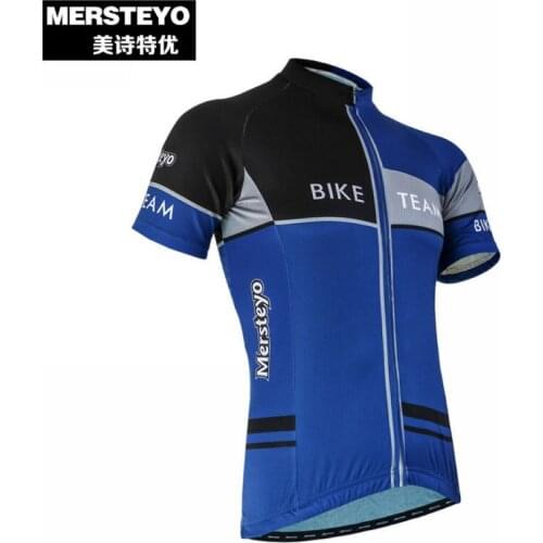 MERSTEYO Men MTB Riding Bike Cycling Jersey Jacket Pro Bicycle Team Clothing Top Sportswear Blue S-XXXL