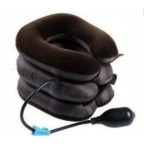 Inflatable 3 Layer Cervical Neck Traction Correction Device Cervical Support Posture Corrector Neck Stretcher Relaxation Brace