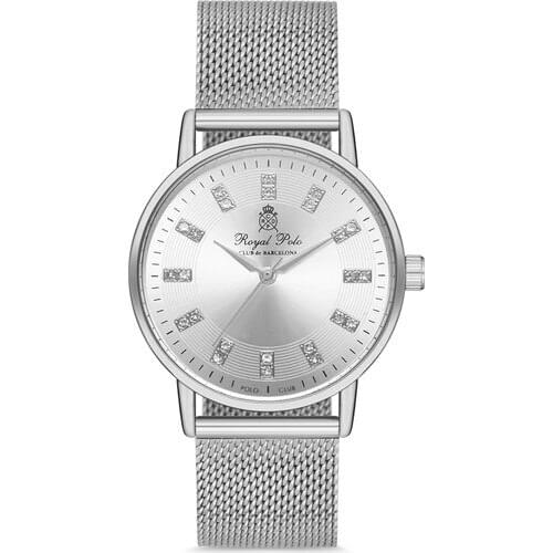 Royal Club de Polo Barcelona Quartz Mesh Silver Women Wrist watch RPWT011101