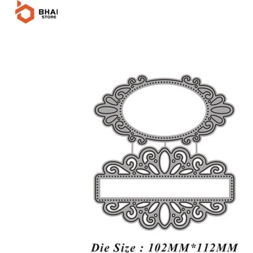 New Arrivals Lace Frame Metal Cutting Dies for DIY Scrapbooking Album Paper Card Embossing Decor Crafts Die Cuts