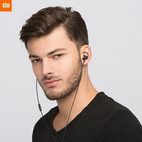 Original Xiaomi Earphone Wired Single Moving Coil Headsets 3.5mm In-Ear Wired Earphone Good Sound Quality Lightweight Bass Boost