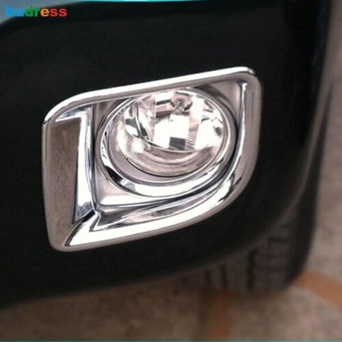 Front Fog Light Lamp Cover Trim For Toyota Land Cruiser LC200 FJ200 2012 2013 2014 2015 2016 Chrome Car Head Foglight Trims 2pcs