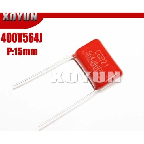 10PCS 400V564J 0.56UF 560NF pitch 15MM 564J 400V 564J400V CBB Polypropylene film capacitor