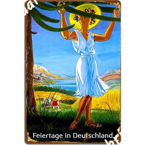 Holidays In Germany Poster Metal Plaque Cinema Garage Custom Wall Mural Painting Tin Sign Poster