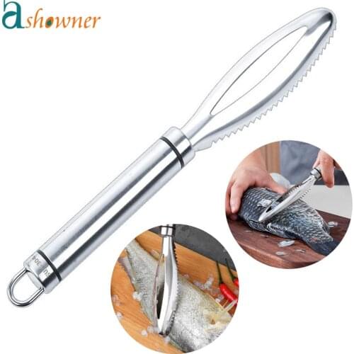 Stainless Fish Scales Scraping Graters Remove Fish Cleaning Peeler Scraper Fish Bone Tweezers Kitchen Accessorie Tool