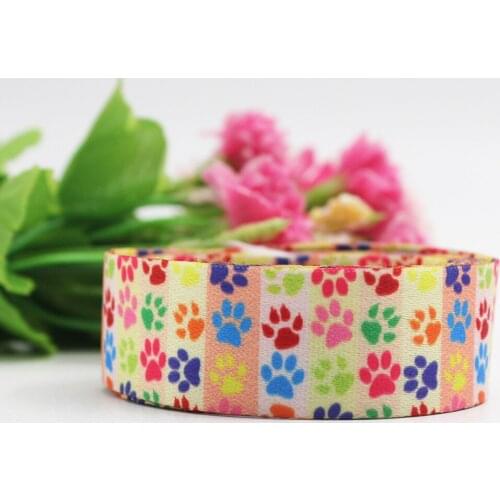 Dog Paw Print Lanyard Ribbon Badge Id Lanyard/mobile Phone Strap/key Chain with Keychain Neck 10mm/16mm/20mm/25mm/35mm/38mm