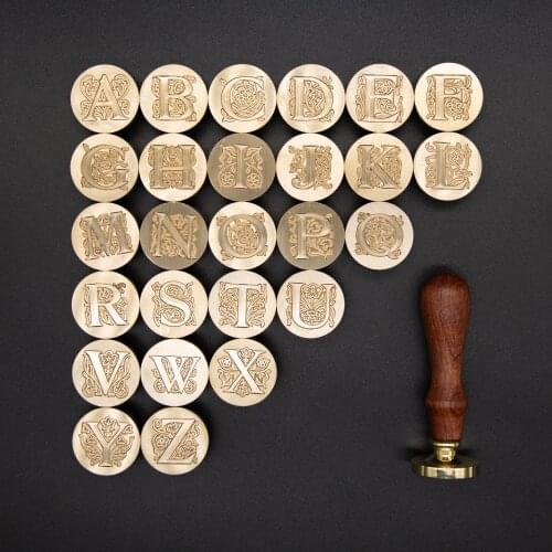 26 Letters Sealing Wax Seal stamp Classic Diy Retro Metal Card making Wax seal Stamp Handcrafts Wedding Invitations Tools