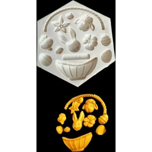 Rabbit shaped silicone mold DIY cake tool chocolate making tool clay tool cocina accesorios de coci...KLM