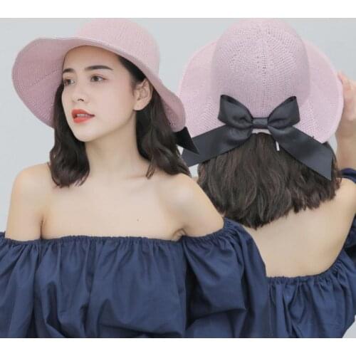 Outdoor Folding Straw Hat Summer Version Of The Tide Large Along The Ladies Sun Hat Sun Protection Sun Hat Summer Beach Hat