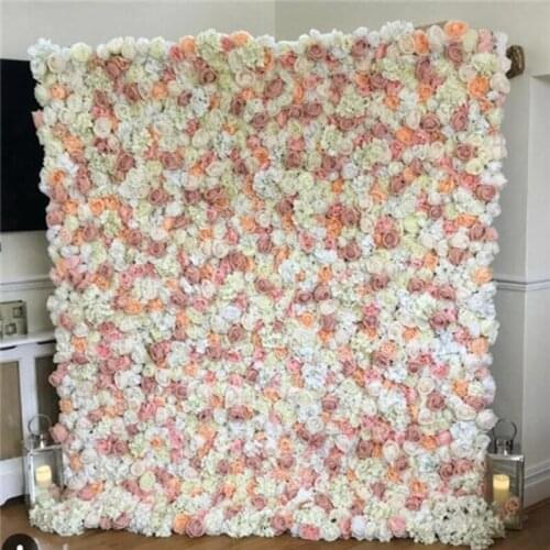 SPR wedding decoration event flower wall backdrop table runner floral hanging artificial flowers wholesale wedding flower wall