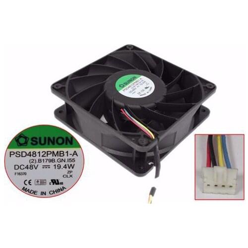 SUNON PSD4812PMB1-A DC 48V 19.4W 120x120x38mm 4-Wire Server Cooling Fan