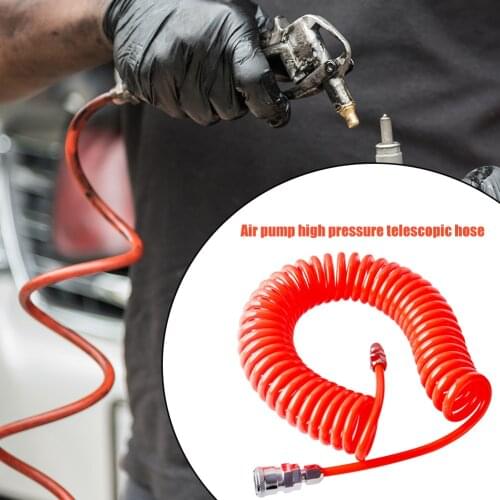 8x5mm High Pressure PU Telescopic Spring Tube Air Compressor Hose Spiral Pipe Tube Telescopic Spring Spiral Pipe