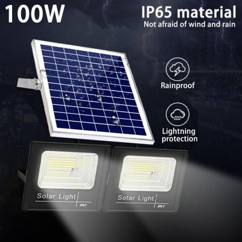 100W/50W Solar Lamp Outdoor Light control switch Waterproof For Garden Path Street Outdoor Garden Landscape Spotlight Floodlight