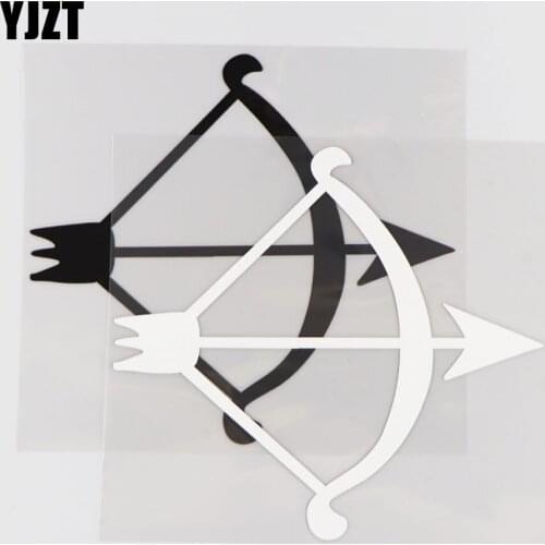 YJZT 17CM*15.5CM Personalized Bow And Arrow Pattern Vinyl Decal Decoration Car Sticker 1A-0385
