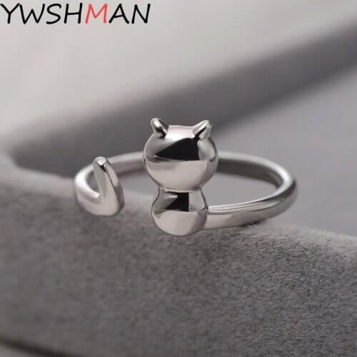 YWSHMAN Women's Silver Rings
