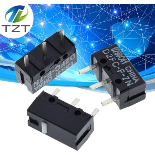 10PCS/LOT New Authentic Boyue Mouse Micro Switch D2FC-F-7N Mouse Button Fretting D2FC-E-7N D2FC