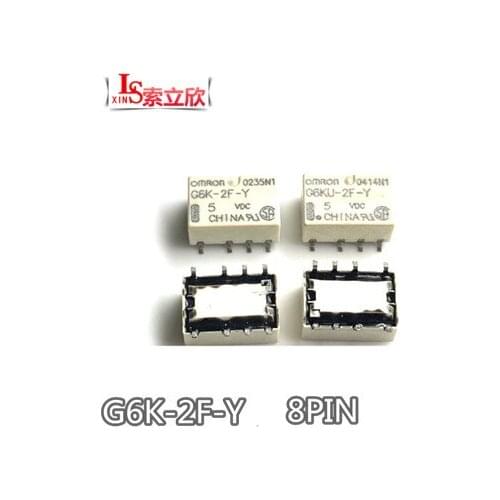 10pcs New Relay G6k-2f-y-5vdc G6k-2f-y-12vdc G6k-2f-y-24vdc G6k2fy 12v 5v 24v Sop8 Signal Relay 8 Pin