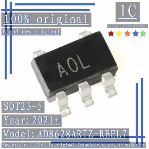 2021+100% Brand new original 1PCS-5PCS AD8628ARTZ-REEL7 SOT23-5 Single-supply rail-to-rail operational amplifier
