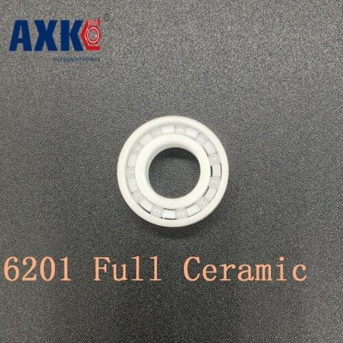2019 Rodamientos Rolamentos Axk 6201 Full Ceramic Bearing ( 1 Pc ) 12*32*10 Mm Zro2 Material 6201ce All Zirconia Ball Bearings