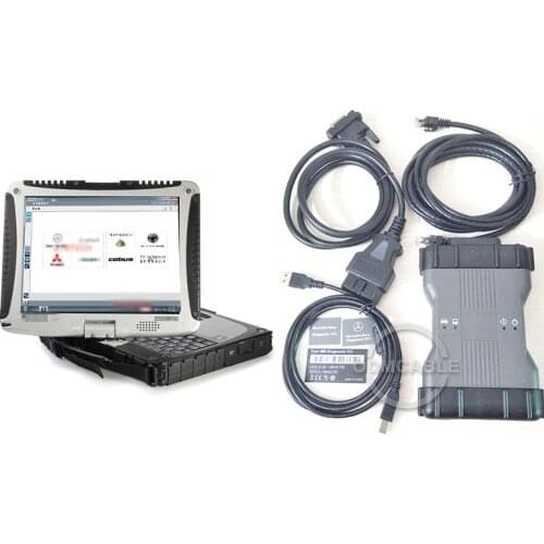 Car Multiplexer with Software for benz sd c4 c5 truck diagnosis tool Full set MB sd c6 with cf19 laptop Xentry DoIP Diagnosis