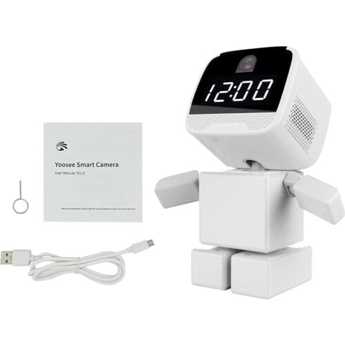 Home Security Wireless Square Block Robot WIFI Camera With Clock Function 1080P Wireless IP Camera Baby Monitor Security Camera