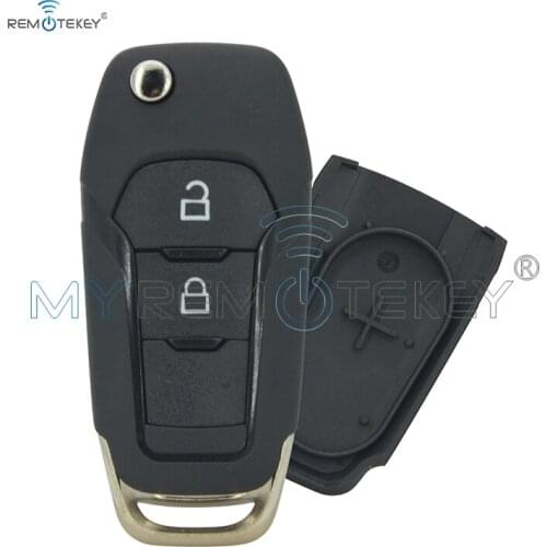 Remtekey 1919602/EB3T-15K601-BA 2 button DS7T-15K601-BE Flip remote key shell case for Ford Mondeo Ranger replacement key cover