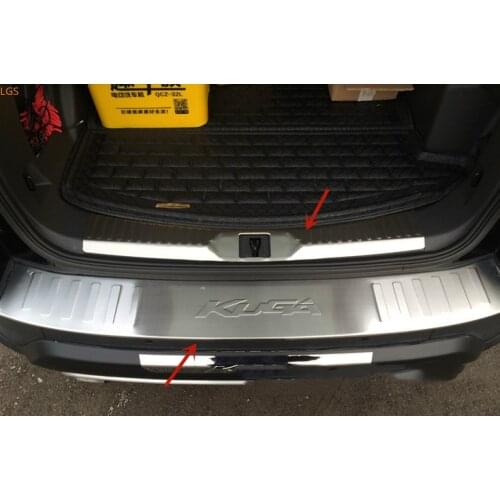 For Ford Kuga 2017 2018 2019 stainless steel anti-scratch board for trunk threshold anti-scratch protection car accessories