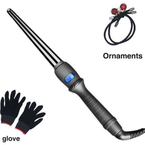 Ceramic Styling Tools LCD Electric Hair Curling Iron Hair Waver Pear Flower Cone Electric Hair Curler Roller Curling Wand
