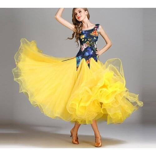 Ballroom dance costumes sexy spandex sleeveless standard ballroom dress ballroom dance competition dresses for girls MY793 stock